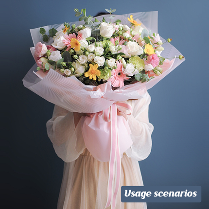 20pcs Waterproof Paper DIY Flower Bouquet Fresh Wrapping Paper Craft Decor Gift