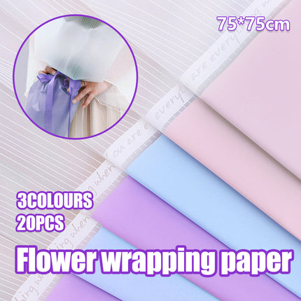 20pcs Waterproof Paper DIY Flower Bouquet Fresh Wrapping Paper Craft Decor Gift