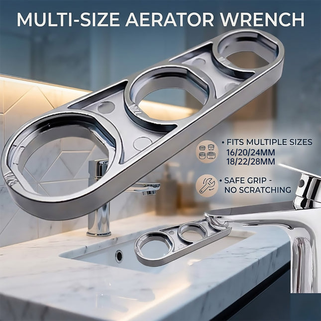 6 in 1 Tap Aerator Remover Wrench Installation Kit for Kitchen Sink Bathroom