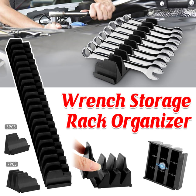 Wrench Storage Rack Organizer Tool Holder Spanner Stand Garage Workshop Toolbox