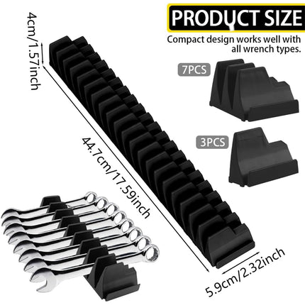 Wrench Storage Rack Organizer Tool Holder Spanner Stand Garage Workshop Toolbox