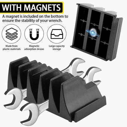 Wrench Storage Rack Organizer Tool Holder Spanner Stand Garage Workshop Toolbox