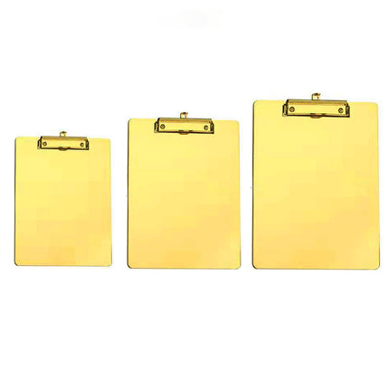 Stainless Steel Writing Board Durable with Clip Office School Home Note-Taking