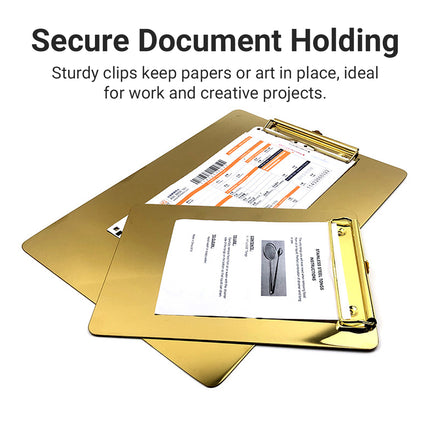 Stainless Steel Writing Board Durable with Clip Office School Home Note-Taking