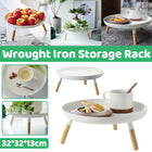 Wrought Iron Storage Rack for Kitchen Living Room Desktop Fruit Snack Storage