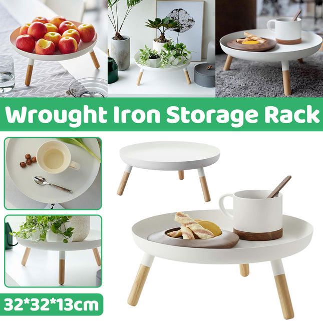 Wrought Iron Storage Rack for Kitchen Living Room Desktop Fruit Snack Storage