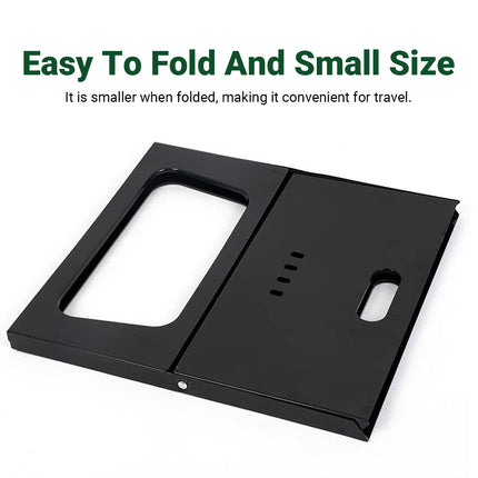 Grillz BBQ Grill Charcoal Smoker Outdoor Portable Camping Folding Steel Barbecue