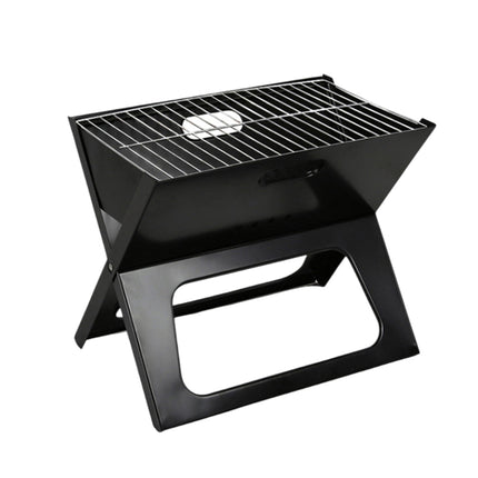 Grillz BBQ Grill Charcoal Smoker Outdoor Portable Camping Folding Steel Barbecue