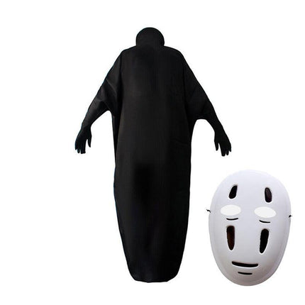 Adult Spirited Away No Face Male Cosplay Costume Mask Halloween Xmas Party Suit AU
