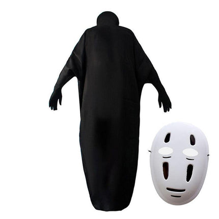 Adult Spirited Away No Face Male Cosplay Costume Mask Halloween Xmas Party Suit AU