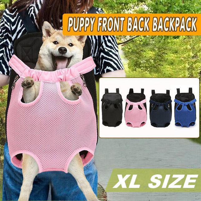 XL Pet Carrier Dog Cat Puppy Front Back Backpack Shoulder Carry Sling Pouch Bag - Aimall
