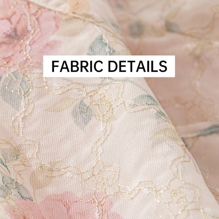 Pink Hanfu Two-Piece Summer Dress Traditional Floral Girl Suit Outfit