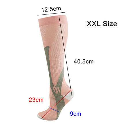Copper Compression Socks for Running Travel Sports Anti Fatigue Support XXL Unisex