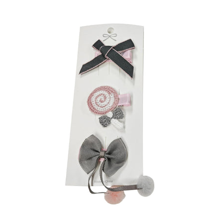 3/4PCS Christmas Hair Clips Set Bow Flower Hairpin Hairgrip Cute Girls Barrettes