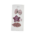 3/4PCS Christmas Hair Clips Set Bow Flower Hairpin Hairgrip Cute Girls Barrettes