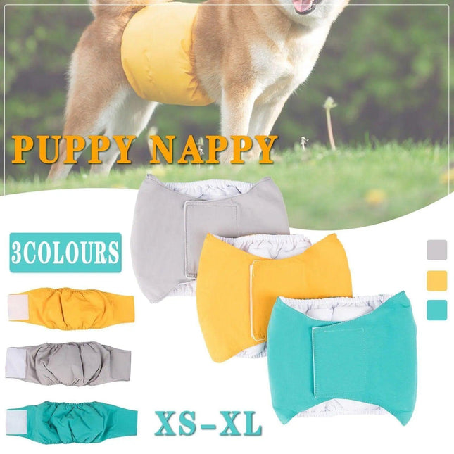 XS-XL Male Dog Puppy Nappy Diaper Belly Wrap Band Sanitary Pants Underpants AU - Aimall