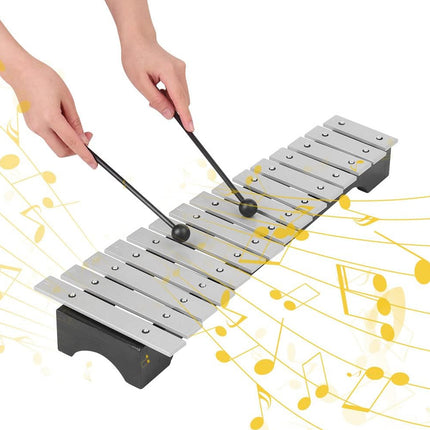 Hand Struck Orff Percussion Instrument 15-tone for Kids Music Practice Early