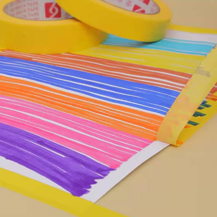 Colour Masking Tape 10 Pack 18mm x 20m Crepe
