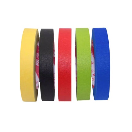 Colour Masking Tape 10 Pack 18mm x 20m Crepe