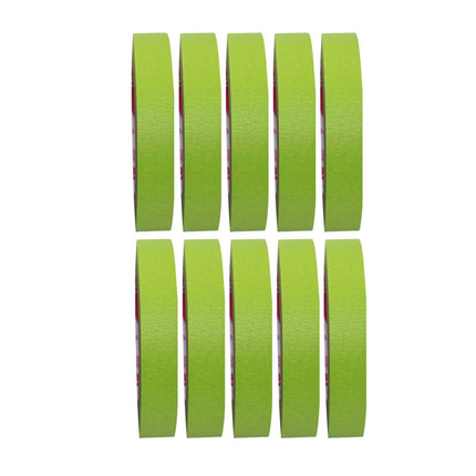 Colour Masking Tape 10 Pack 18mm x 20m Crepe