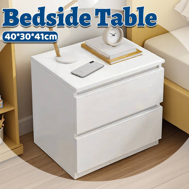 Small Nightstand Compact Bedside Table with Drawer for Bedroom Storage Organizer