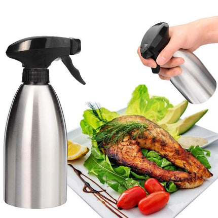 500ml Stainless Steel Cooking Oil Spray Bottle for BBQ and Kitchen Use