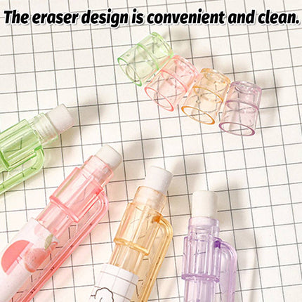 Mechanical Pencil Set with Lead Refills Cute Cartoon Student Stationery