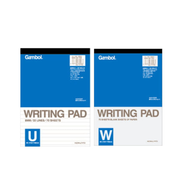 Gambol Soft Cover Writing Pads 12 Pack Lined or Blank