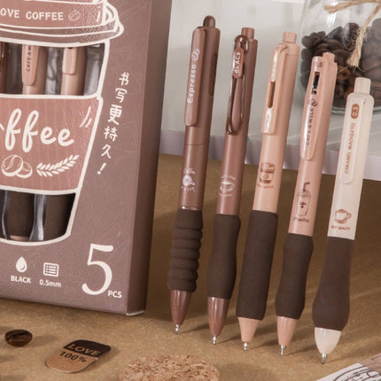 5pcs Quick Dry Ballpoint Pen Smooth Writing Instrument Office School Supplies