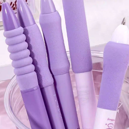 5pcs Quick Dry Ballpoint Pen Smooth Writing Instrument Office School Supplies