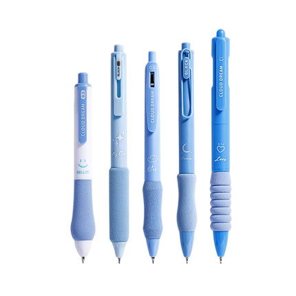 5pcs Quick Dry Ballpoint Pen Smooth Writing Instrument Office School Supplies