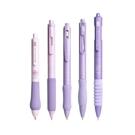 5pcs Quick Dry Ballpoint Pen Smooth Writing Instrument Office School Supplies
