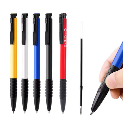 60Pcs 0.7mm Press-Style Ballpoint Pen Smooth Glide Office School Supplies Set