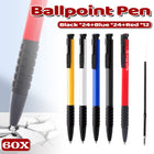 60Pcs 0.7mm Press-Style Ballpoint Pen Smooth Glide Office School Supplies Set