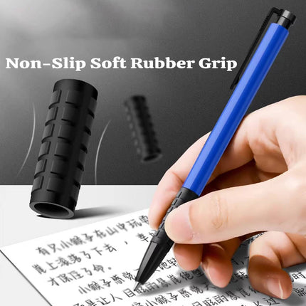 60Pcs 0.7mm Press-Style Ballpoint Pen Smooth Glide Office School Supplies Set