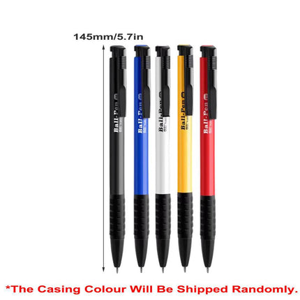 15Pcs Push Button Ballpoint Pen 3 Colour Mixed Office School Stationery Pens