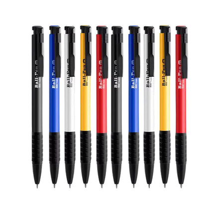 10Pcs Push Button Ballpoint Pen Office Student Writing Pen School Stationery