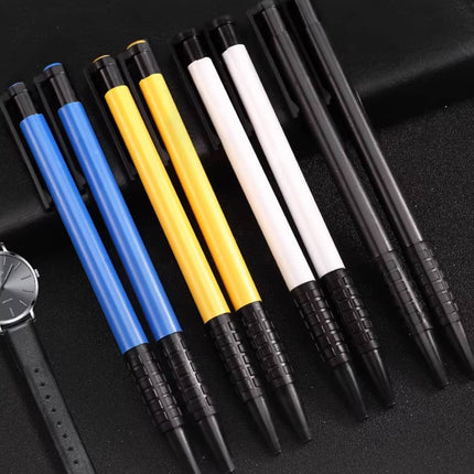 60Pcs 0.7mm Press-Style Ballpoint Pen Smooth Glide Office School Supplies Set