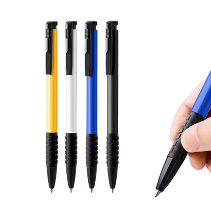 10Pcs Push Button Ballpoint Pen Office Student Writing Pen School Stationery