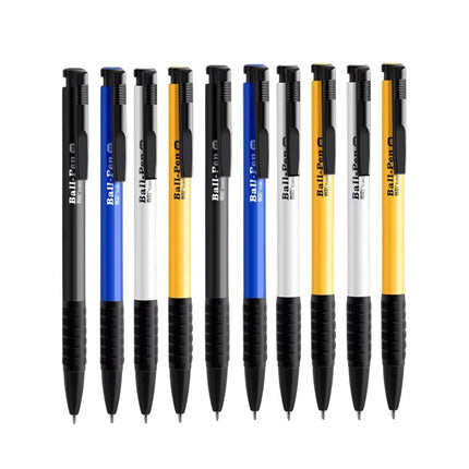10Pcs Push Button Ballpoint Pen Office Student Writing Pen School Stationery