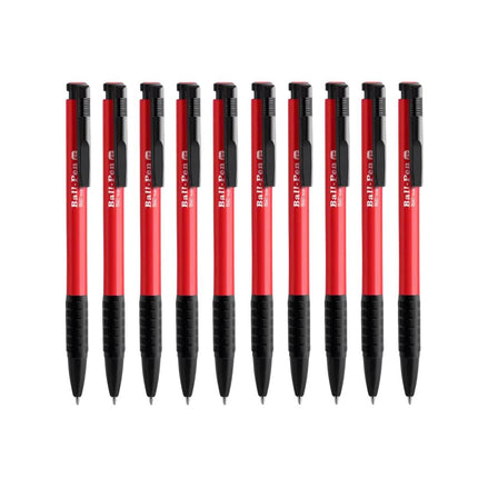 10Pcs Push Button Ballpoint Pen Office Student Writing Pen School Stationery