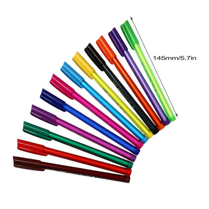1/10 Set Minimalist Colourful Ballpoint Pen Set Multi Colour Office School Use