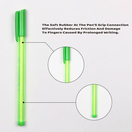 1/10 Set Minimalist Colourful Ballpoint Pen Set Multi Colour Office School Use