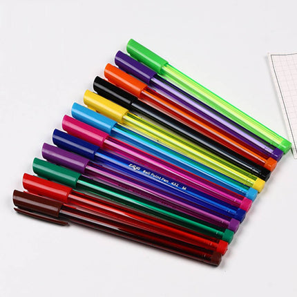 1/10 Set Minimalist Colourful Ballpoint Pen Set Multi Colour Office School Use
