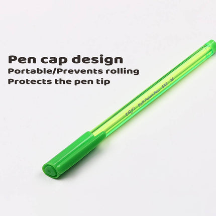 1/10 Set Minimalist Colourful Ballpoint Pen Set Multi Colour Office School Use