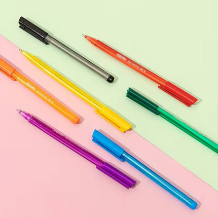 1/10 Set Minimalist Colourful Ballpoint Pen Set Multi Colour Office School Use