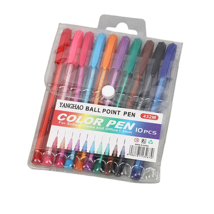 1/10 Set Colourful Ballpoint Pen Set Multi Colour Office School Stationery