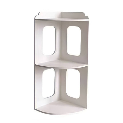 2 Tier Desktop Corner Shelf Desktop Space Saving Rack For Home Office Storage