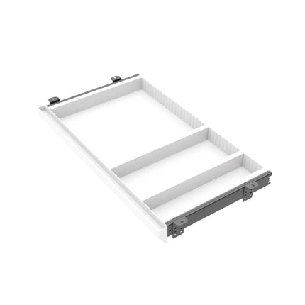 Under Desk Drawer Organiser White Slim Slide Out Storage Tray for Office Home