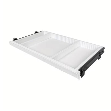 Under Desk Drawer Organiser White Slim Slide Out Storage Tray for Office Home